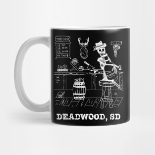 Deadwood Bar Skeleton Mug